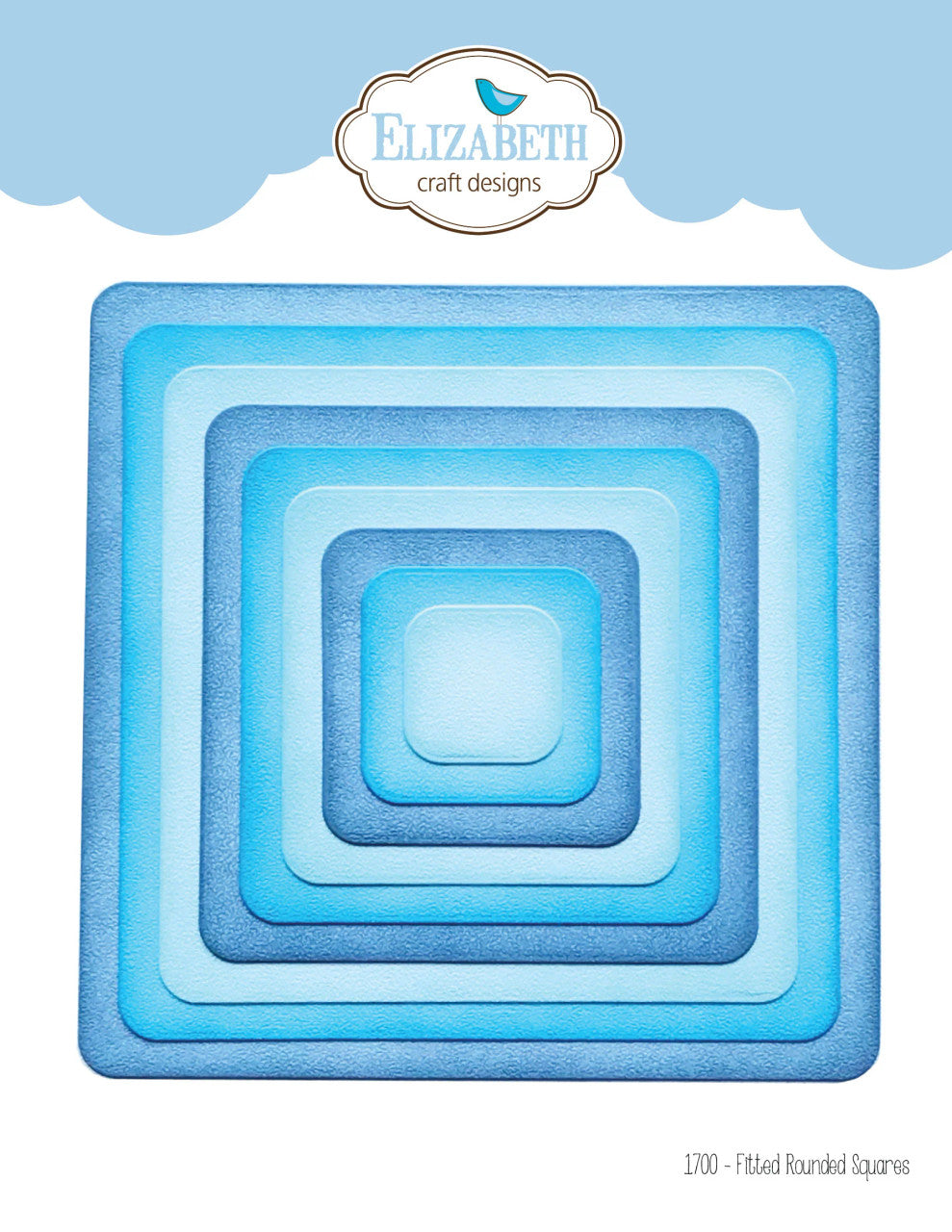 Troquel de metal Elizabeth Craft Cuadrados redondeados ajustados